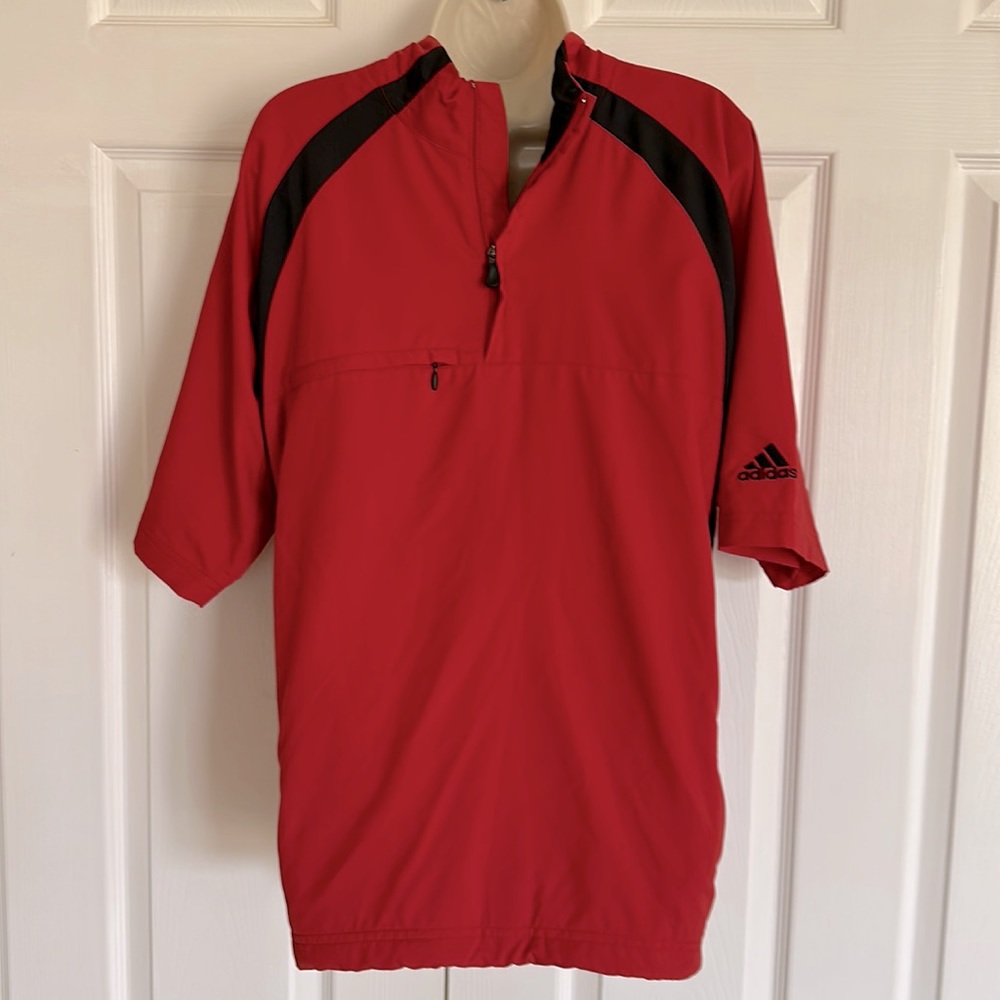 Adidas men’s shirt sleeve golf pullover jacket